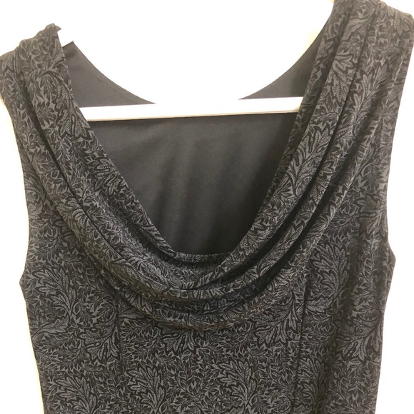 BRAEMAR Evening Grey and Black Gown Dress. - Picture 1 of 3